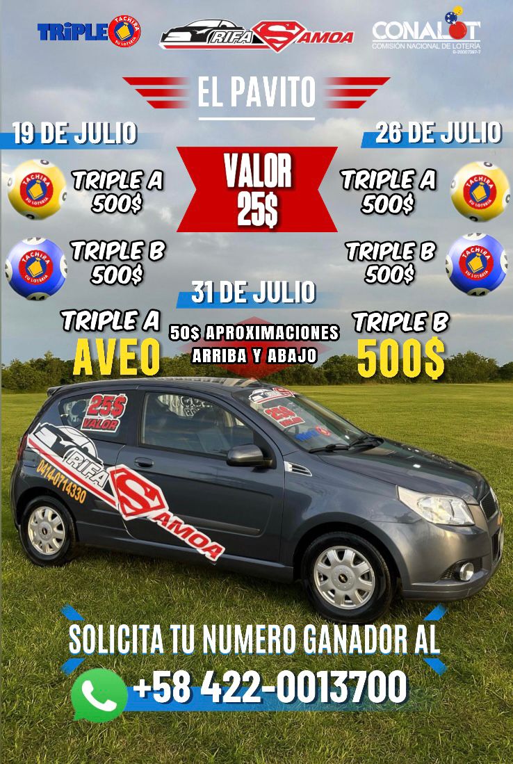 SORTEO EL PAVITO 💰